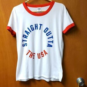 Pink graphics tee-shirt,  medium